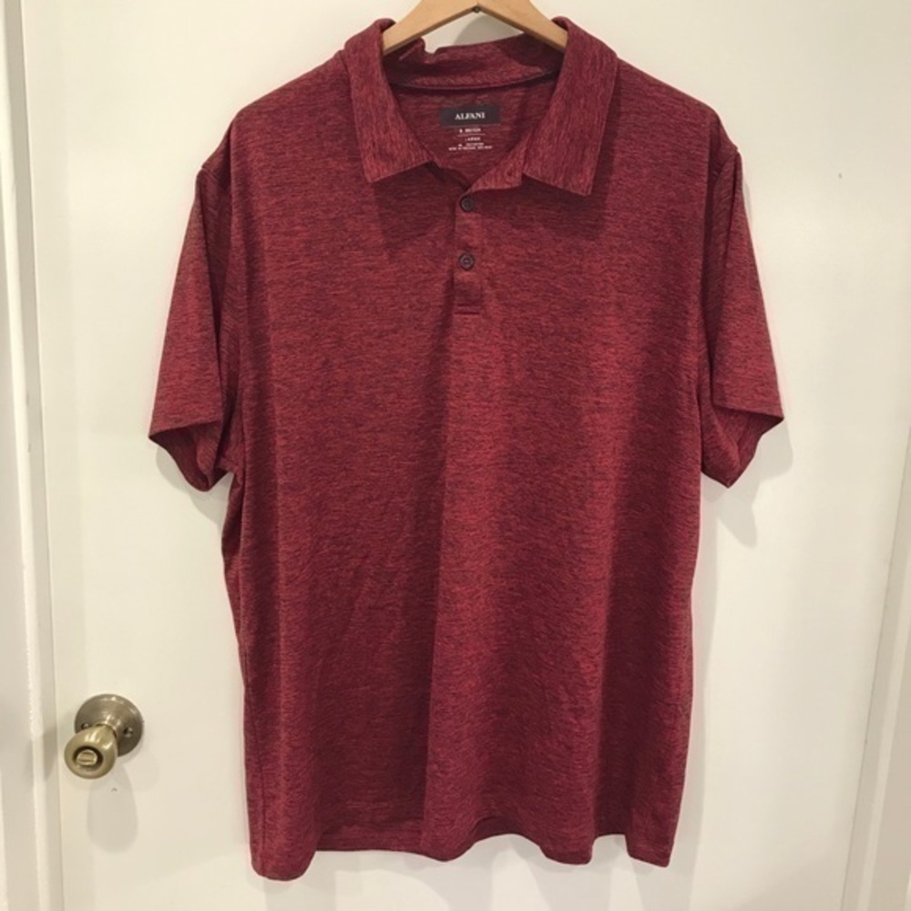 Alfani burgundy polo